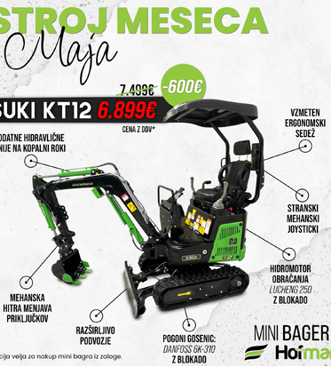 Mini bager akcijska cena